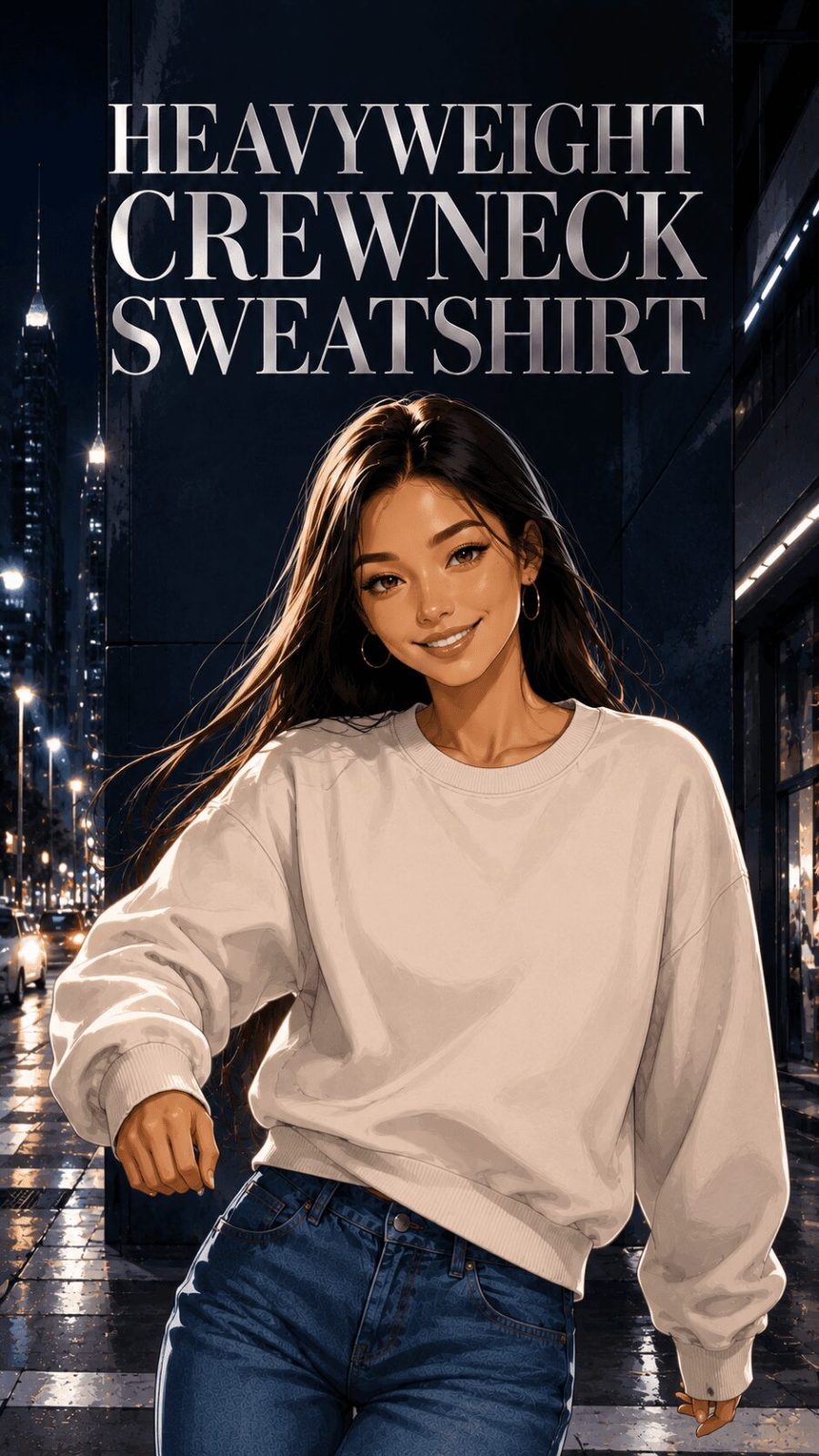 Heavyweight Crewneck Sweatshirt Example