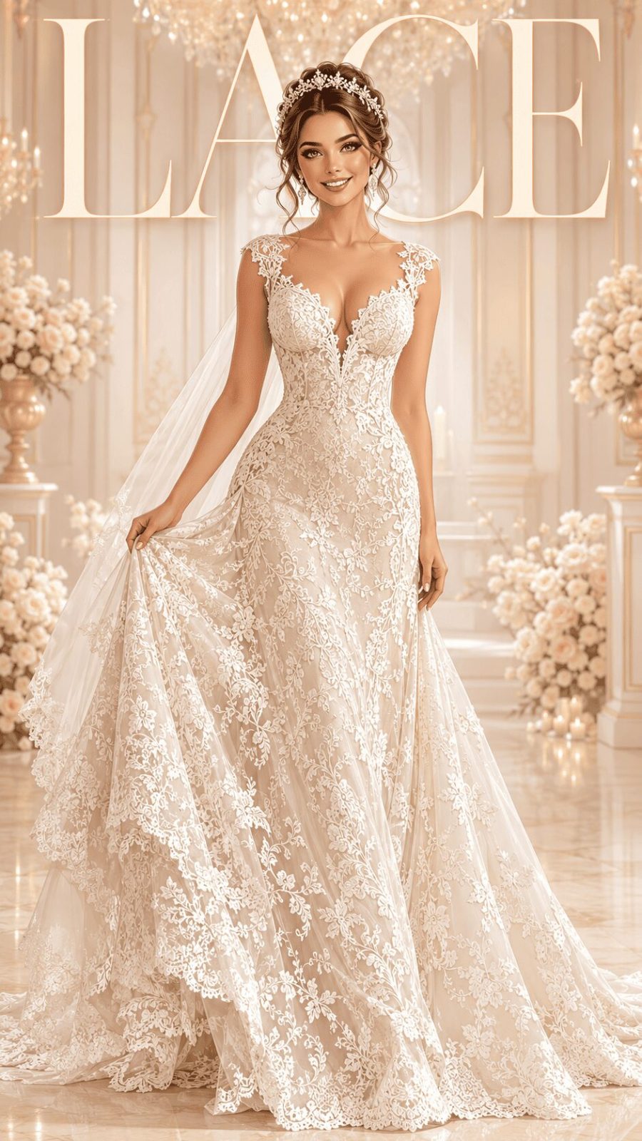 Lace Wedding Dress Example