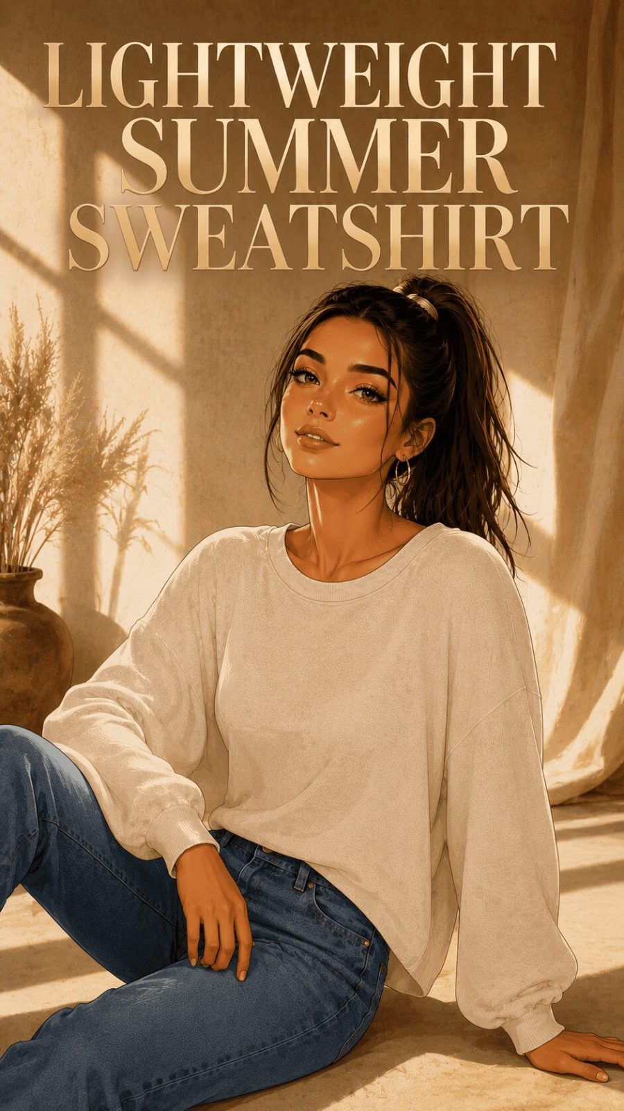 Lightweight Summer Sweatshirt Example