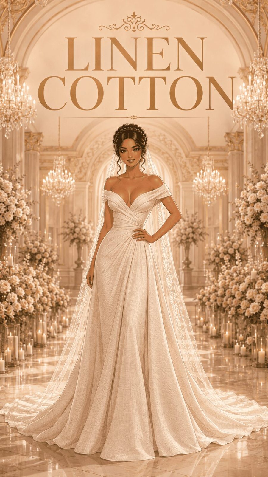 Linen Cotton Wedding Dress Example