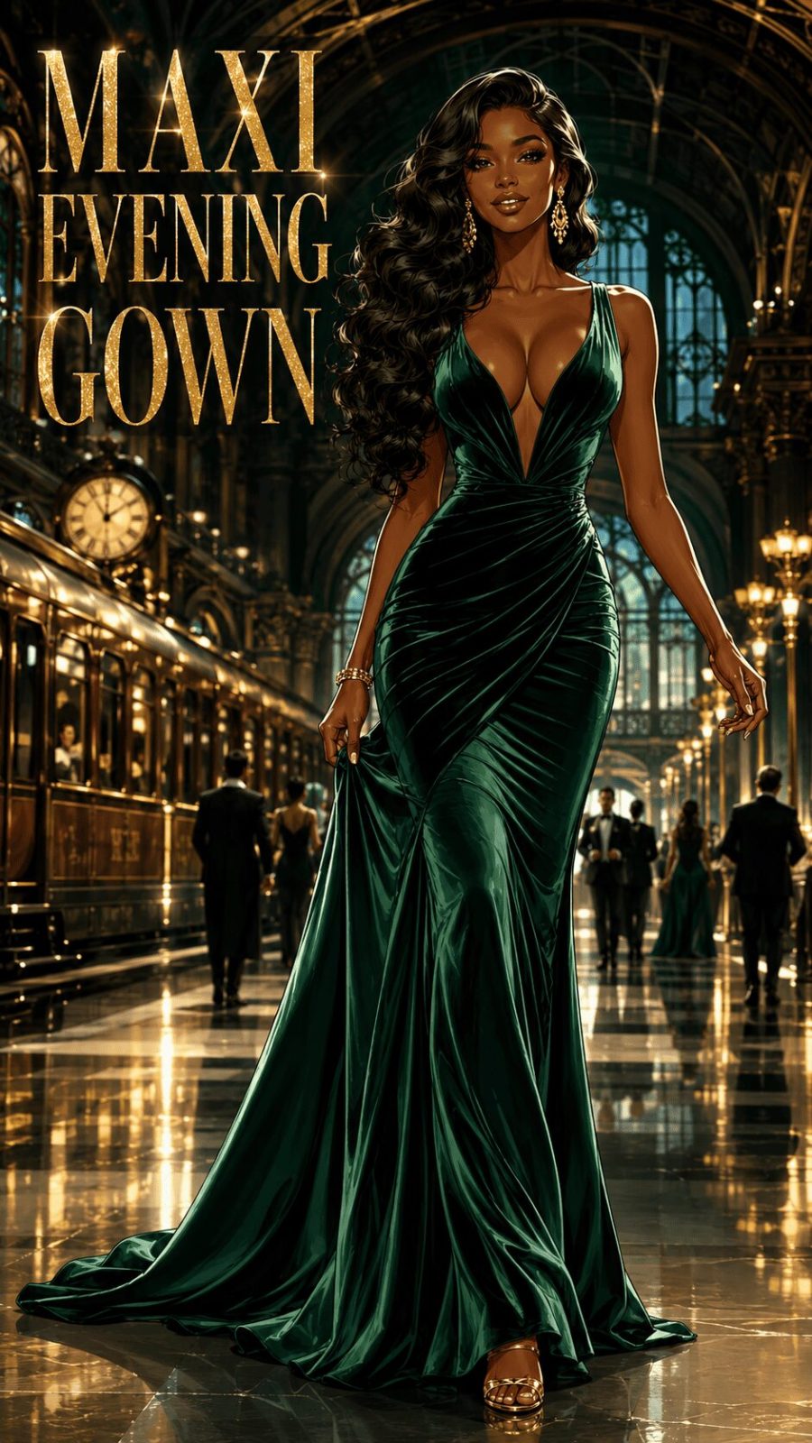 Maxi Evening Gown Party Wear