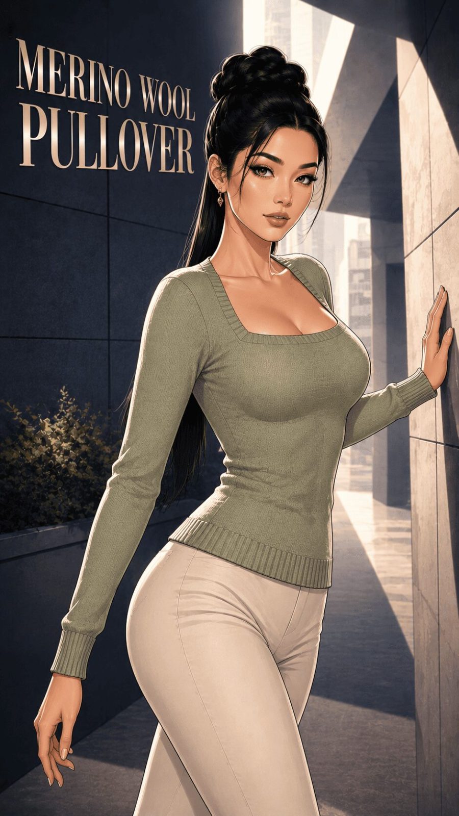 Merino Wool Pullover example