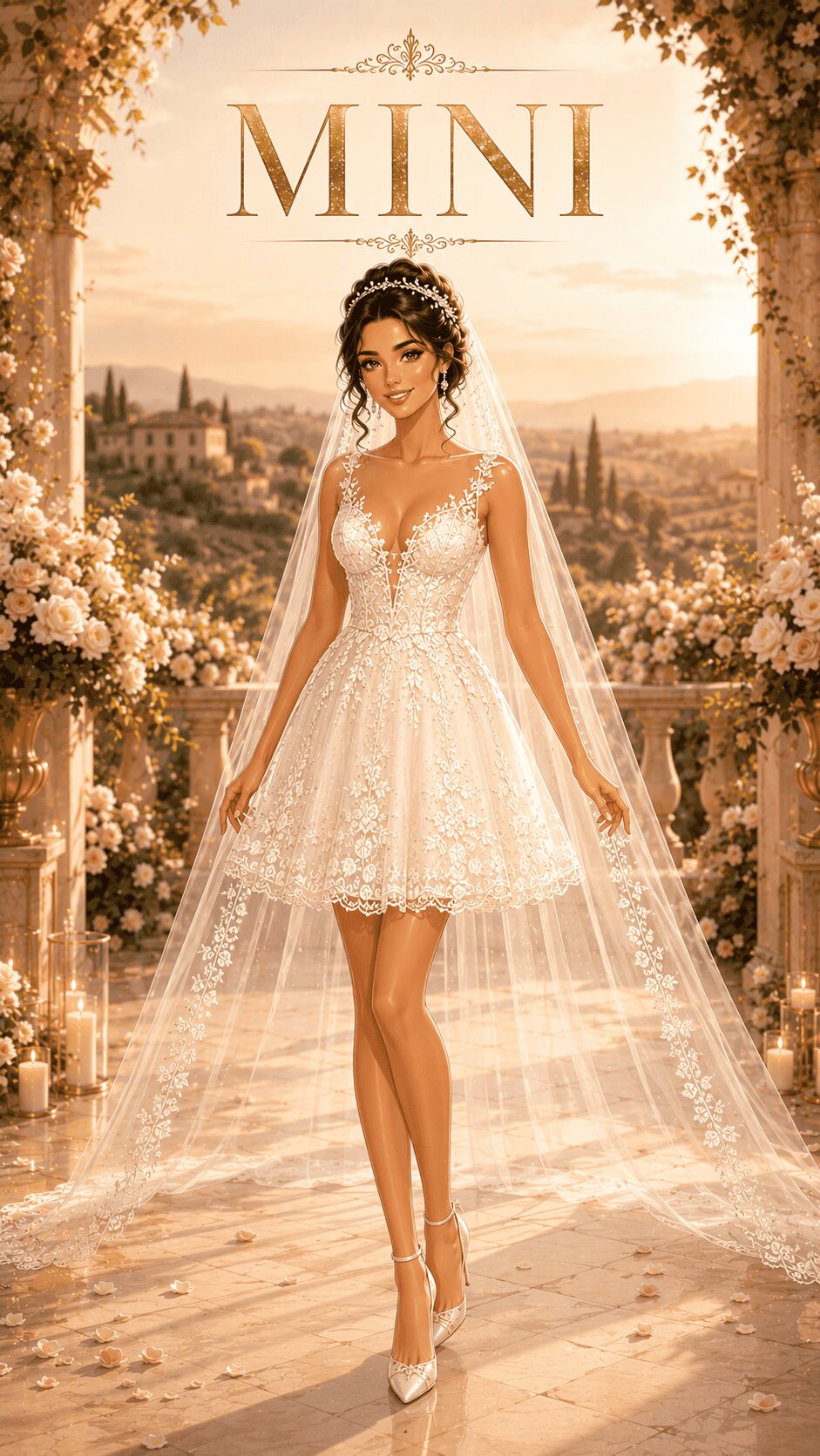 Short Mini Wedding Dress