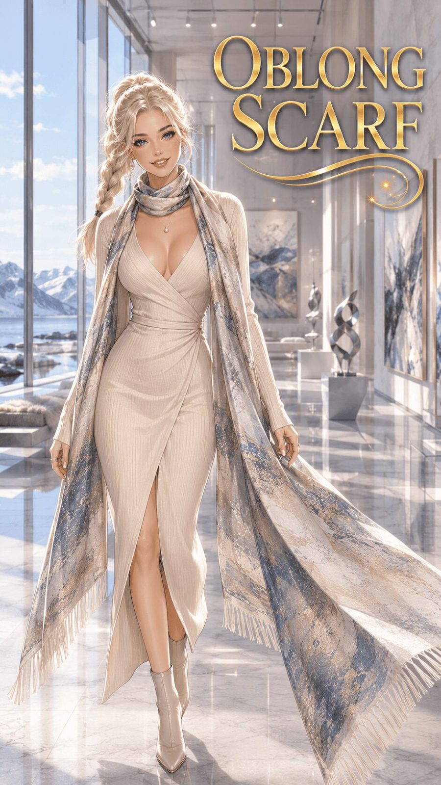Oblong Scarf Example