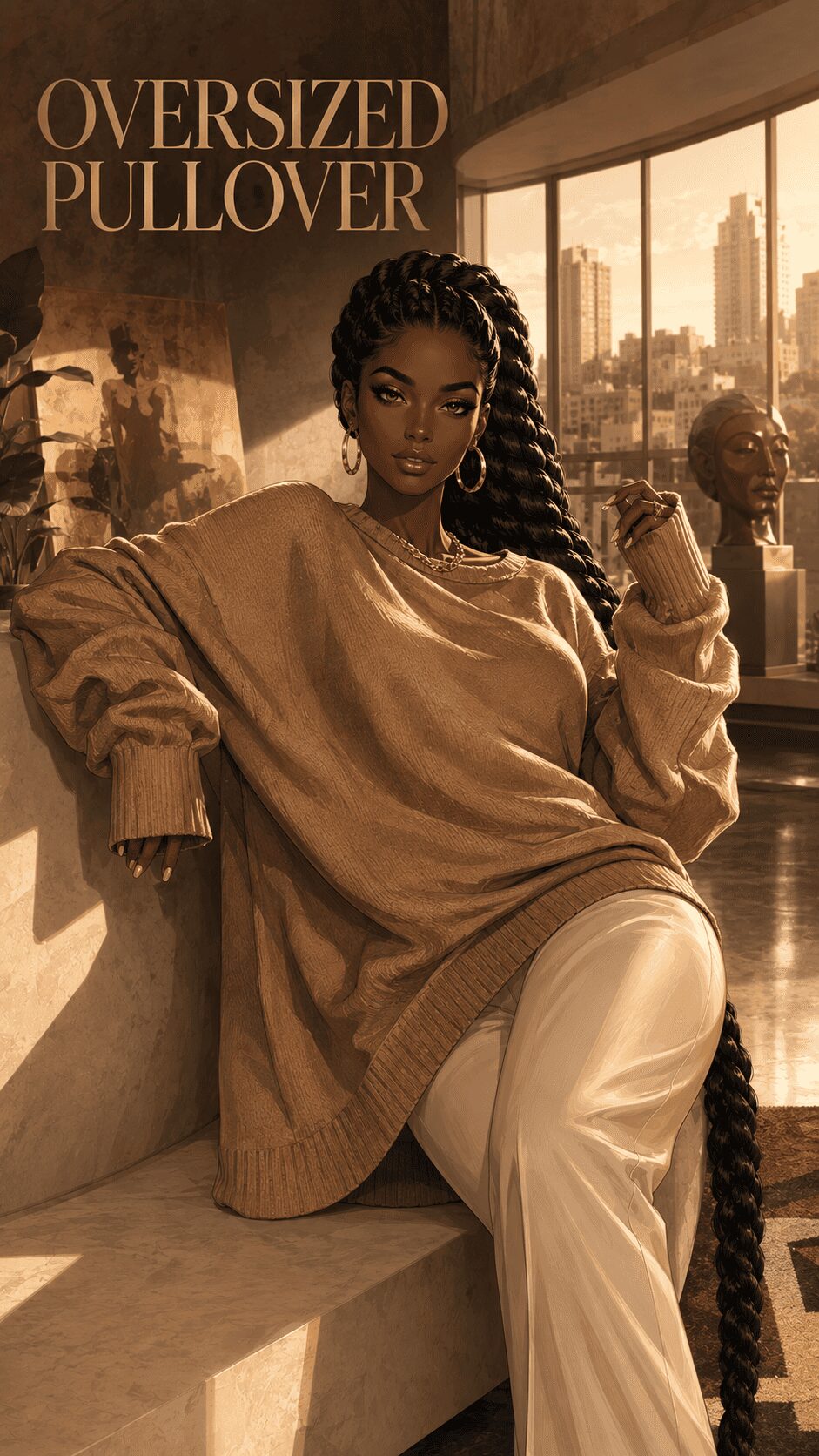 Oversized Pullover example