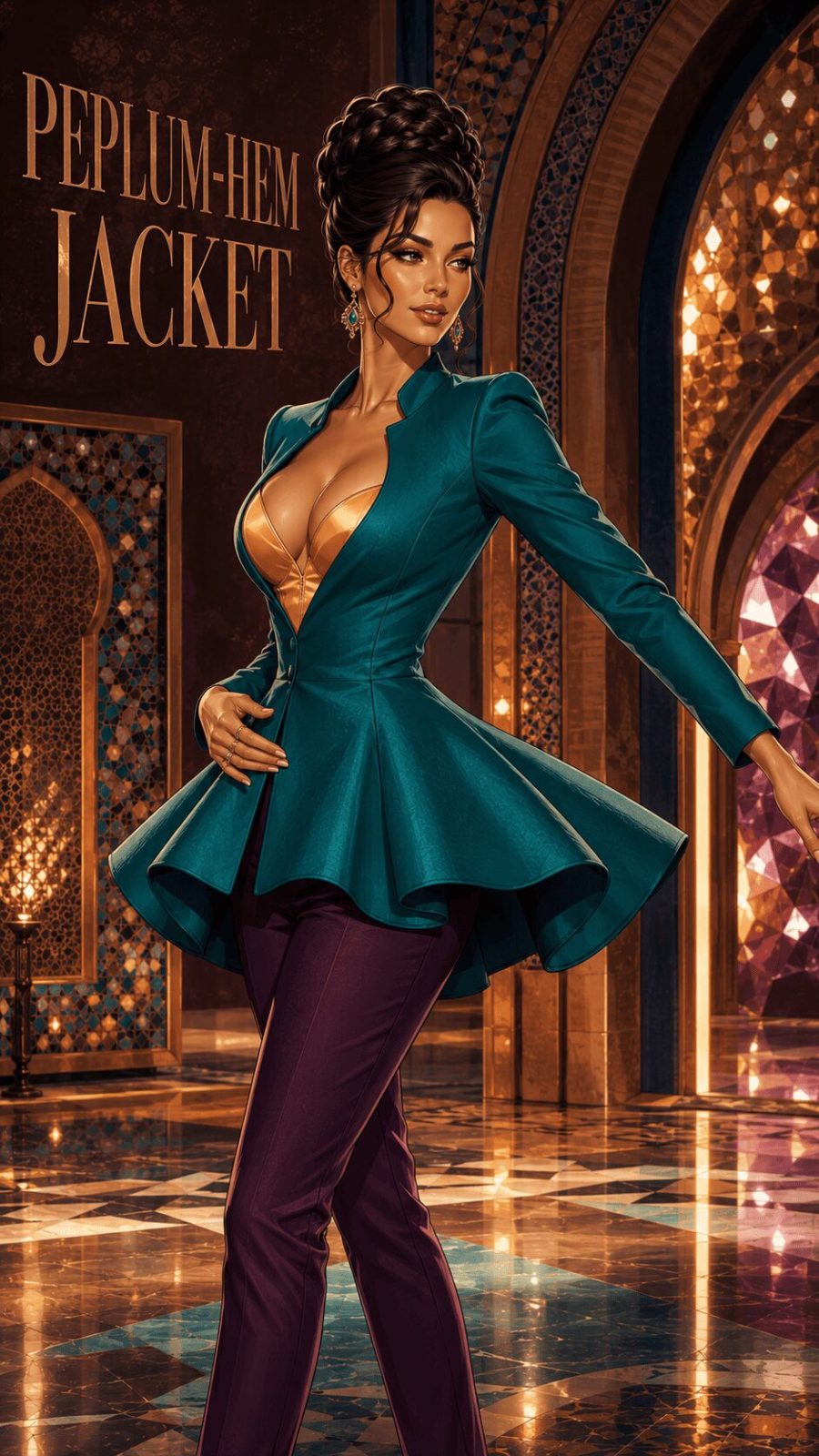Peplum-Hem Jacket example