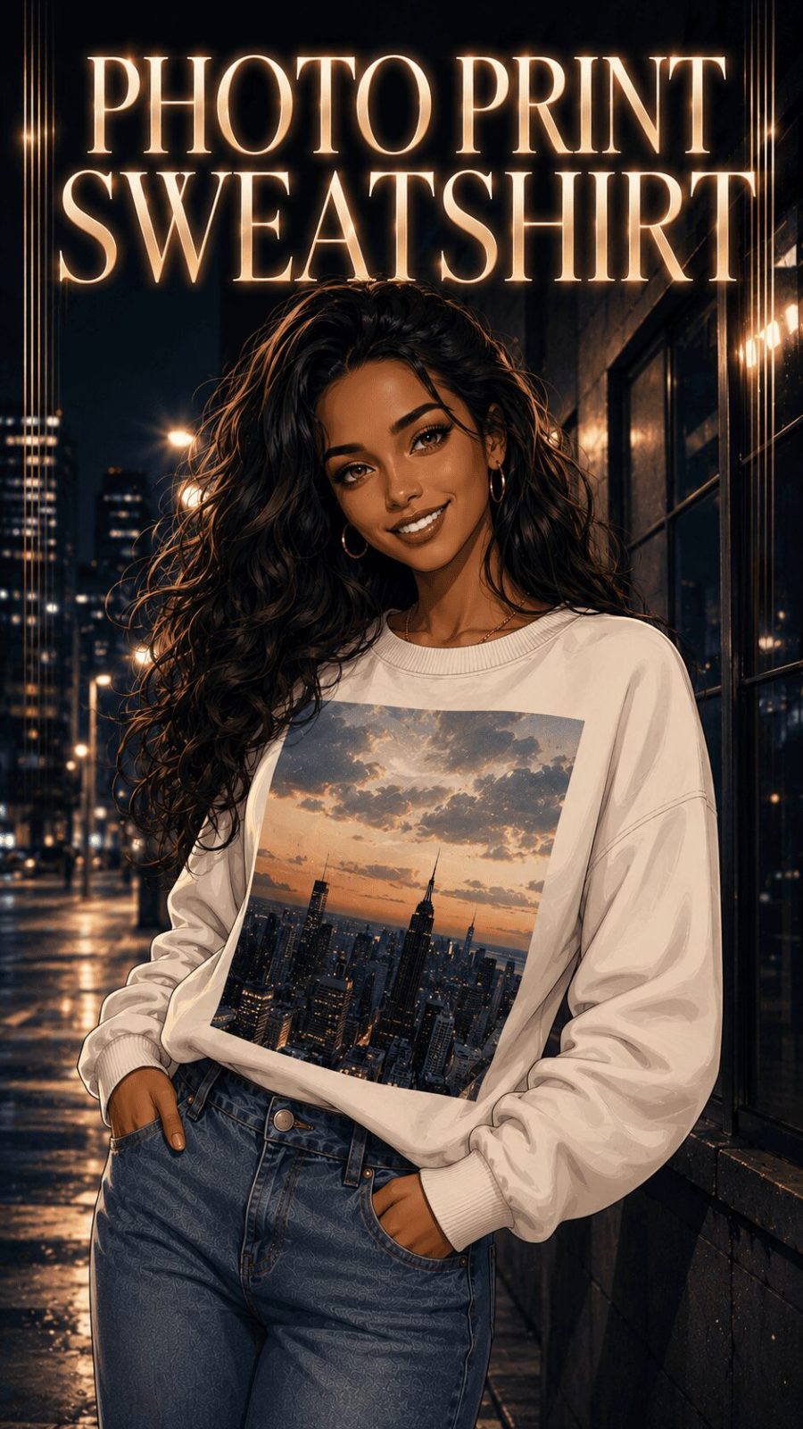 Photo Print Sweatshirt Example