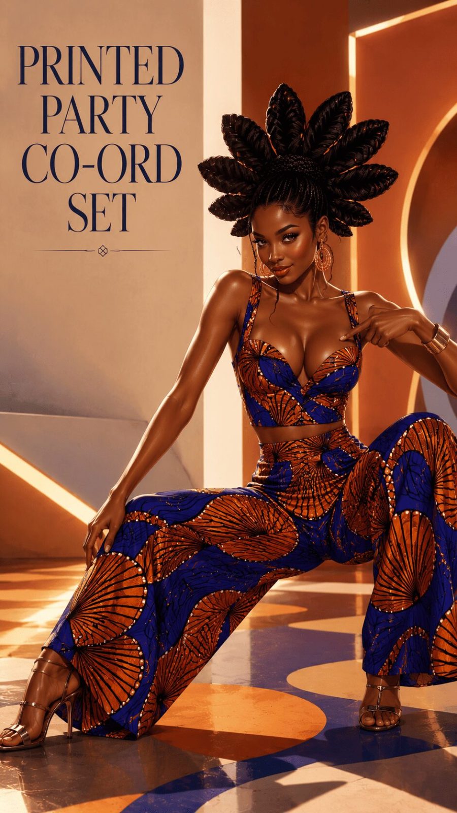 Printed Co-Ord Set Party Wear