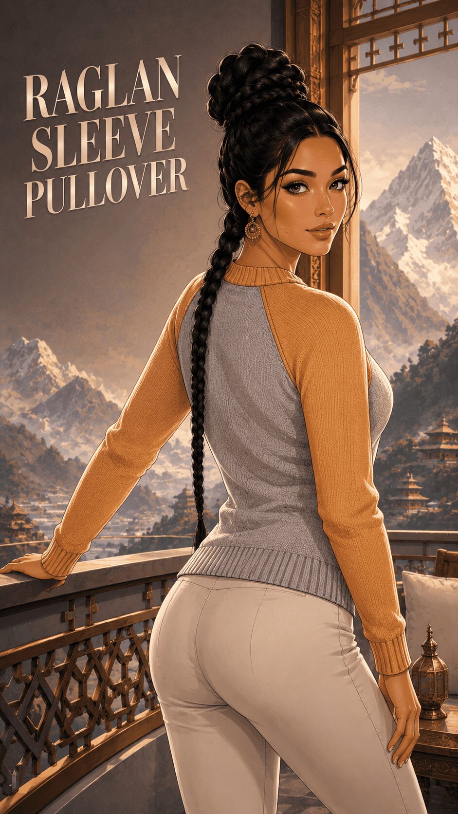 Raglan Sleeve Pullover example