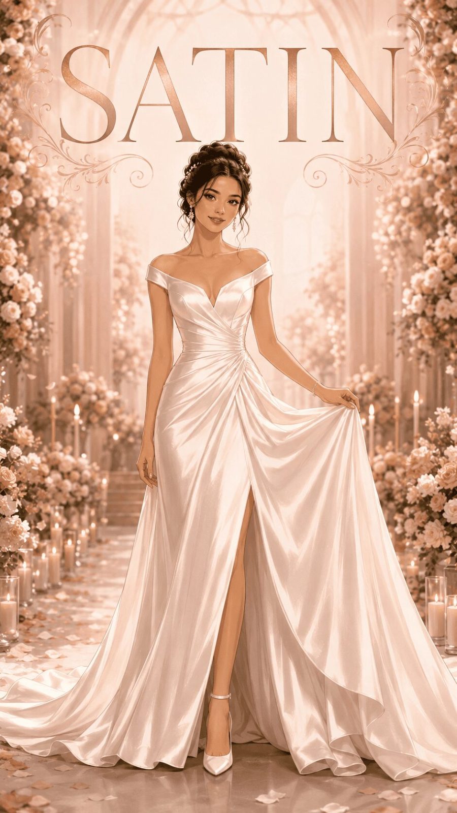 Satin Wedding Dress Example