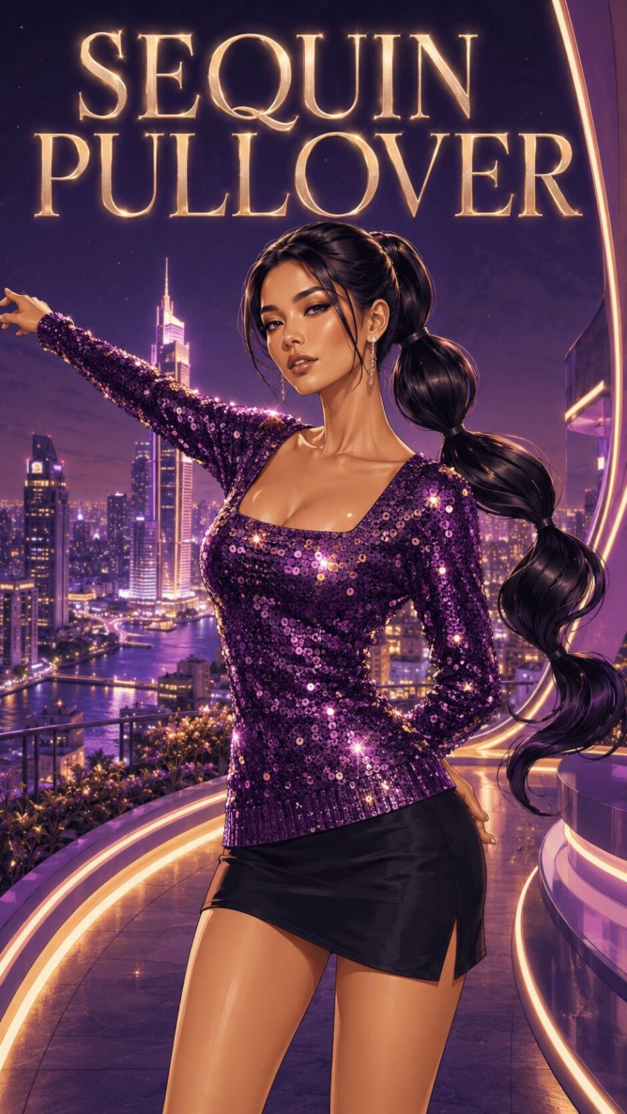 Sequin Pullover example