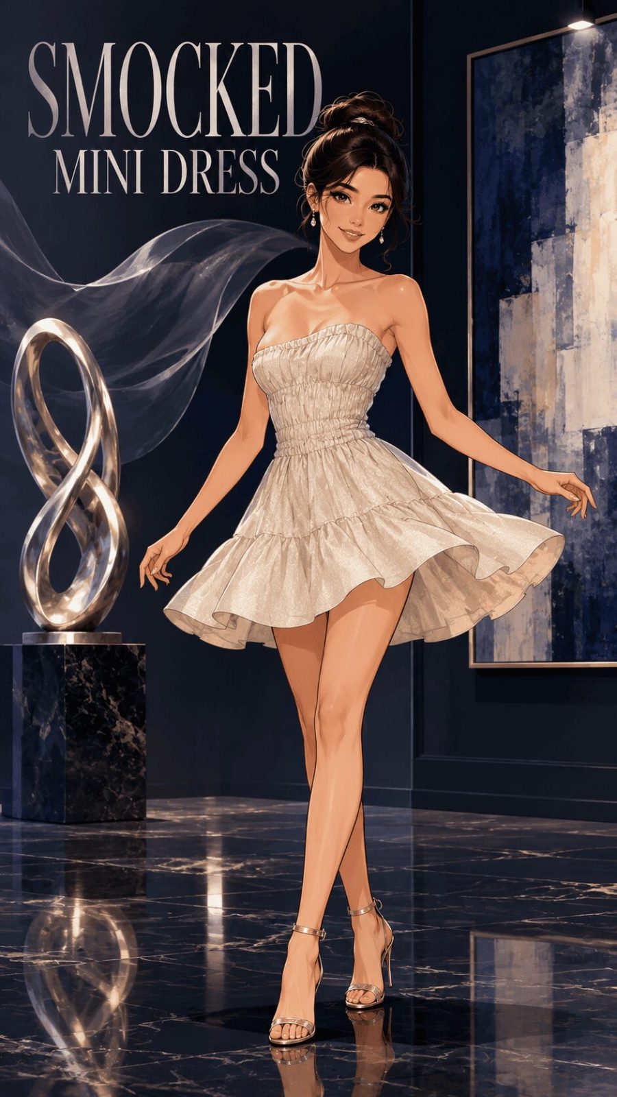 Smocked Mini Dress Example
