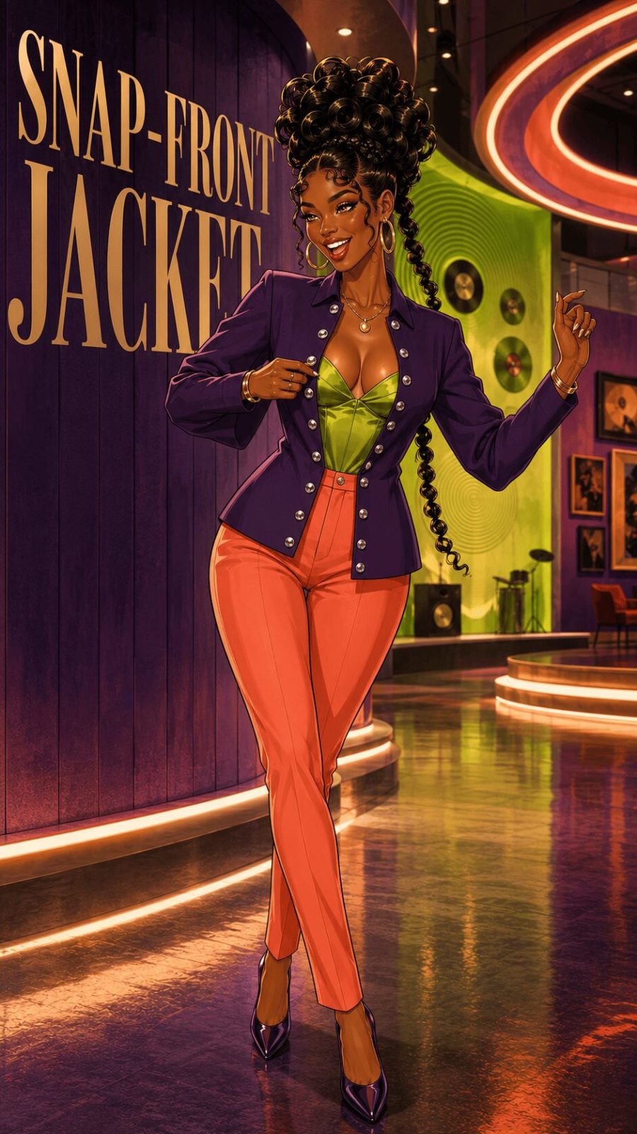 Snap-Front Jacket example