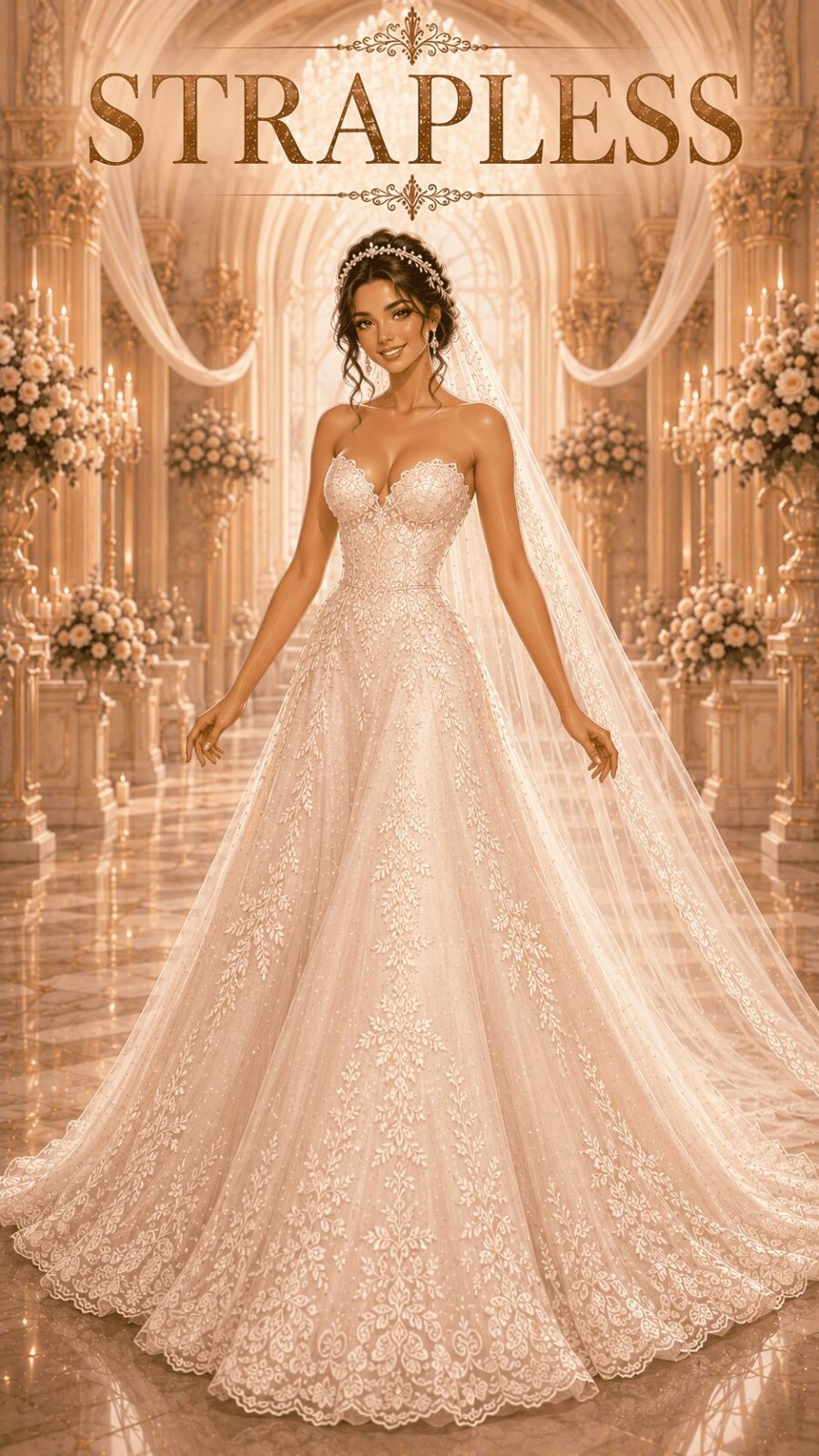 Strapless Wedding Dress