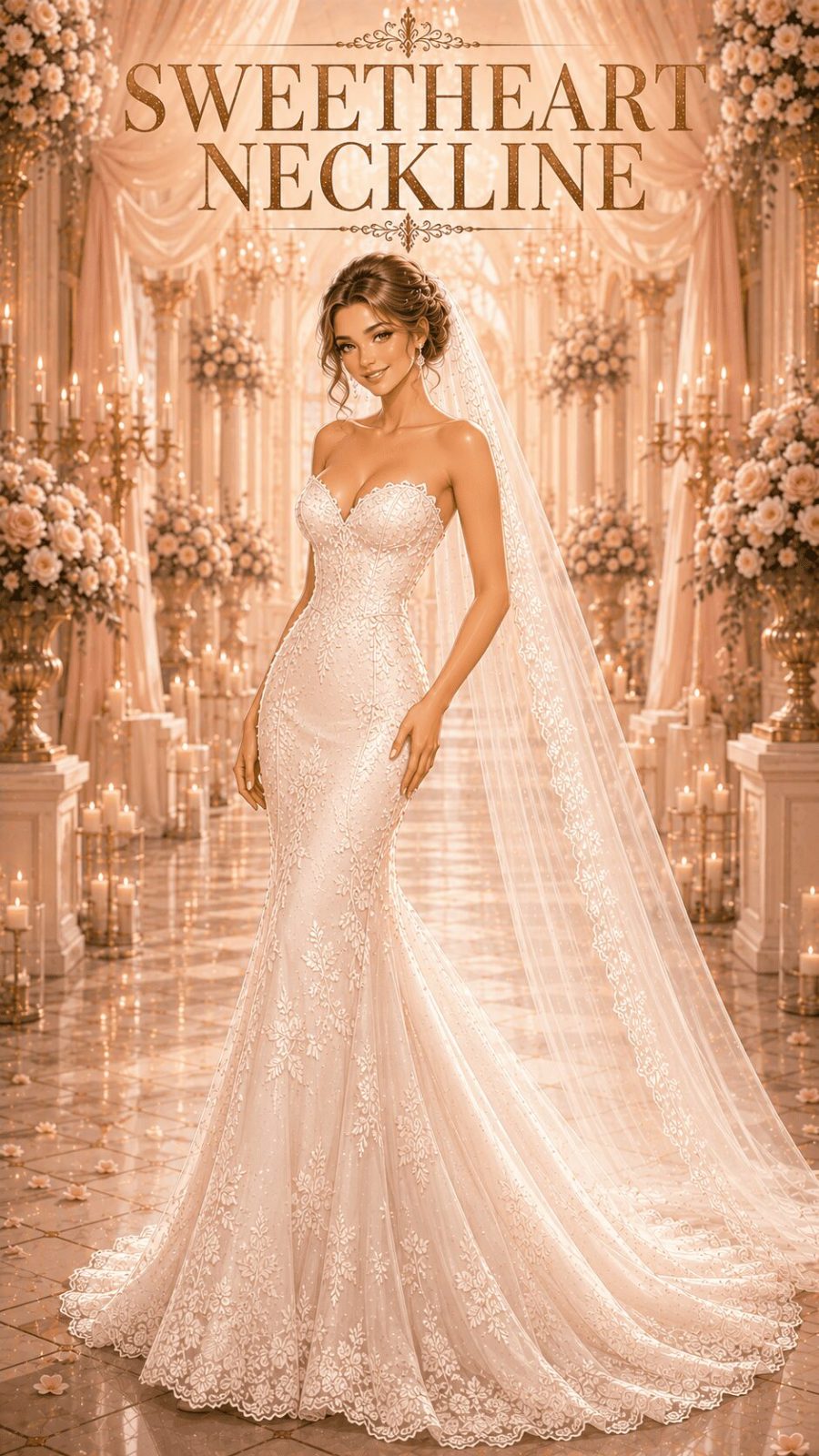 Sweetheart Neckline Wedding Dress