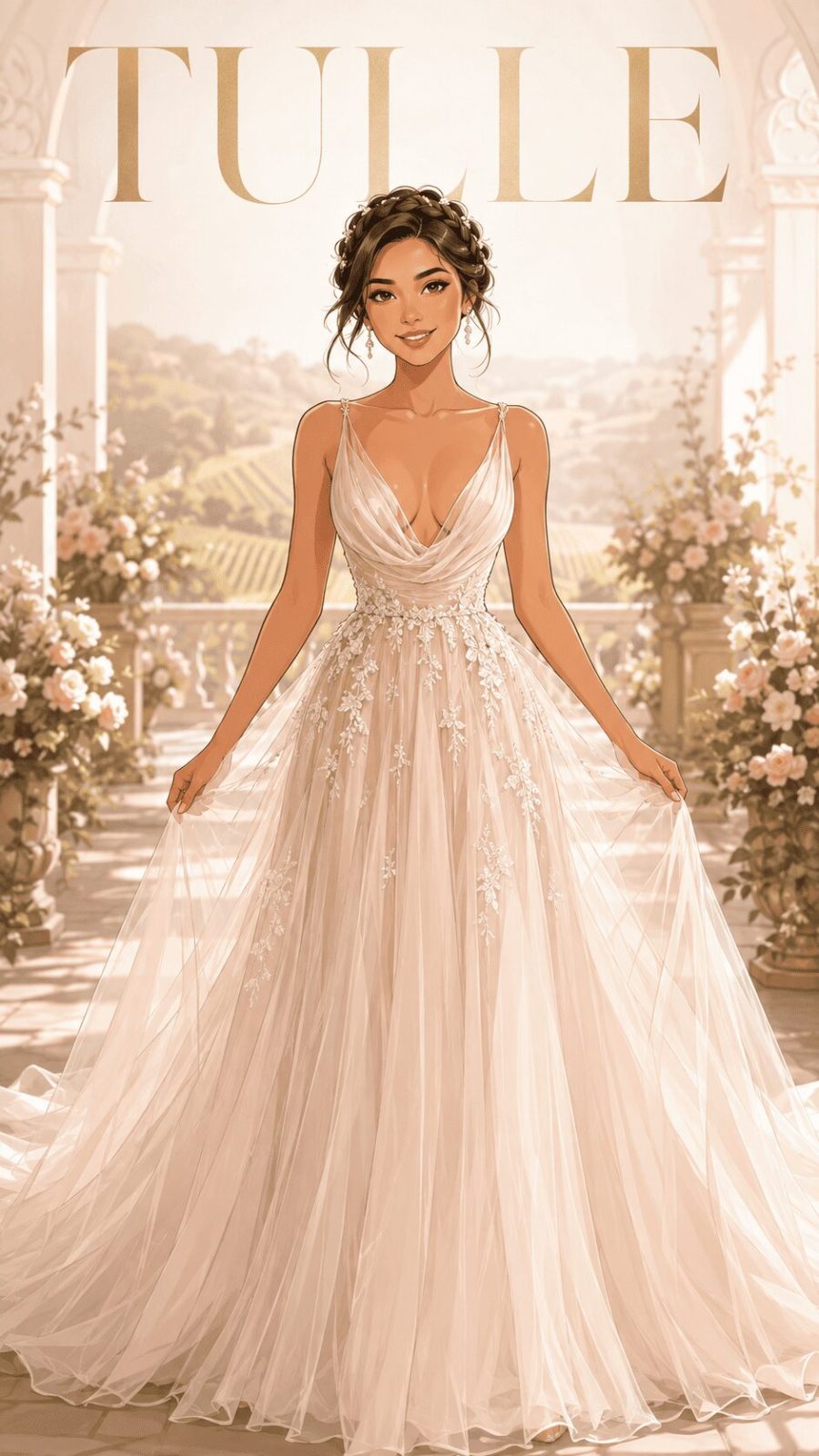 Tulle Wedding Dress Example