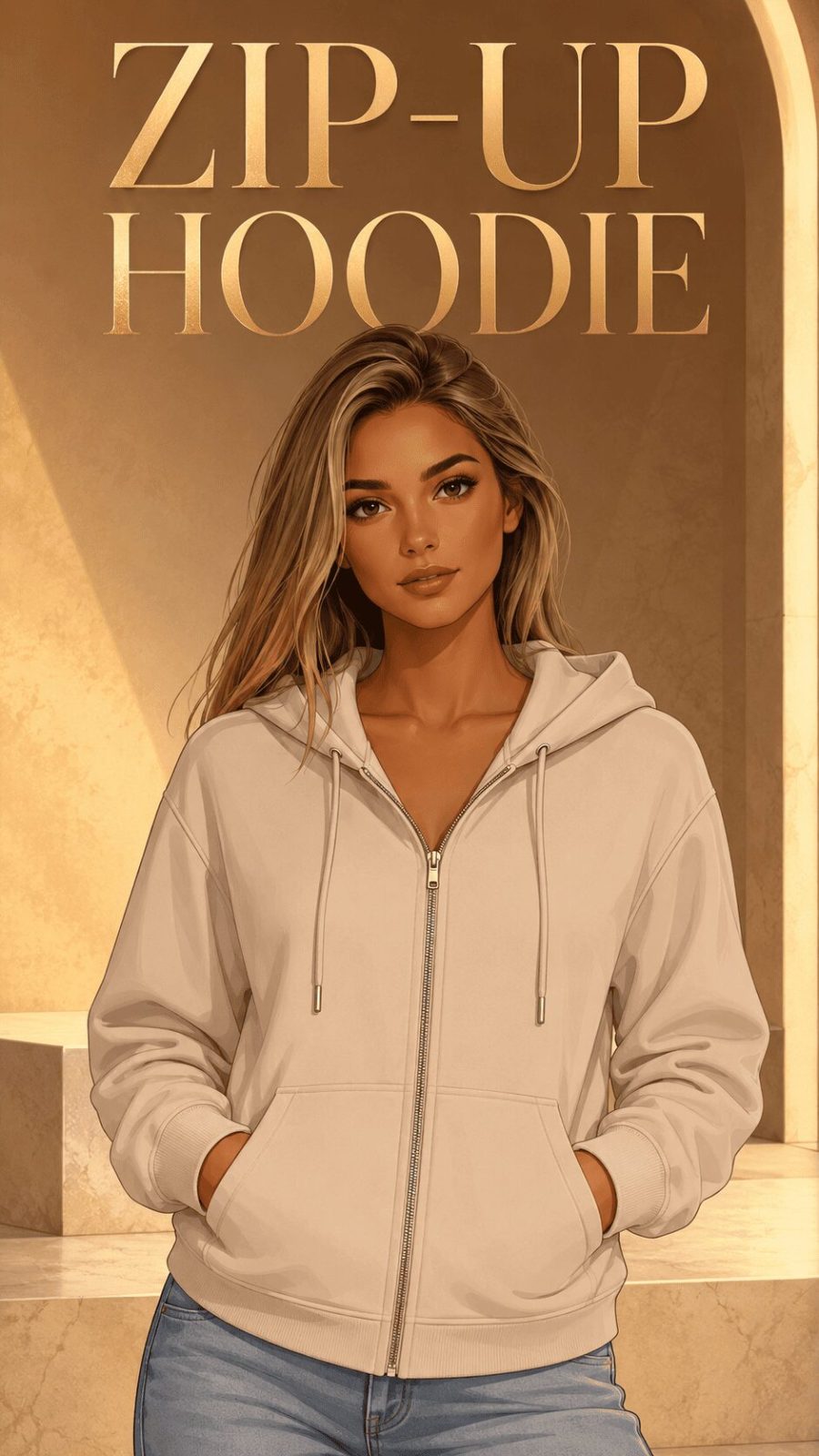 Zip Up Hoodie Example