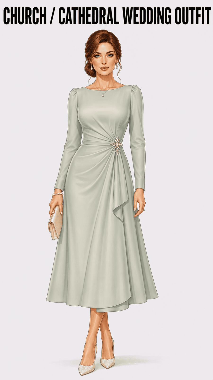 Church Cathedral Wedding Guest Outfit